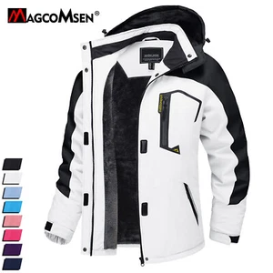 Women Moutain Hiking Winter Ski Snow Jacket Thermal Fleece Lined Waterproof Coat - Picture 1 of 85