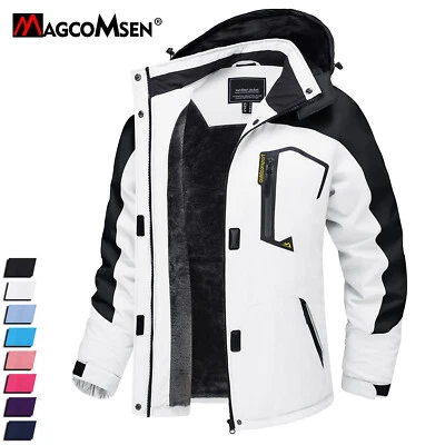 Women Moutain Hiking Winter Ski Snow Jacket Thermal Fleece Lined Waterproof Coat - Image 1 of 4