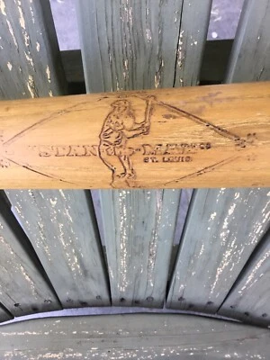 Antiguo bate de softbol Stan Musial Branv MUY raro 32 pulgadas marca OK marca final pobre Foto 1 de 4