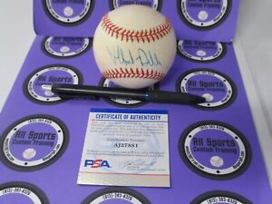 Albert Belle Cleveland Indians MLB Autographed Signed Baseball PSA COA #AJ27881