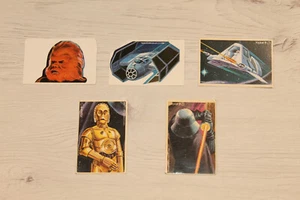 LOTE 5 CROMOS TROQUELADOS DIFERENTES "EL IMPERIO CONTRATACA" YOPLAIT 1980 NEW - Imagen 1 de 1