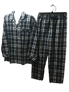 BNWT Mens Sz XX Large Coast Clothing Co Navy & White Check Long Pyjamas RRP $60 - Picture 1 of 2