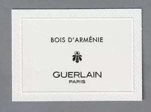Carte publicitaire - advertising card - Bois D'Armènie de Guerlain - Imagen 1 de 1
