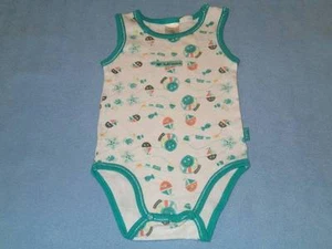 Pumpkin Patch Cute Little ones Beach Print Romper, Size 3-6 Months - Picture 1 of 2