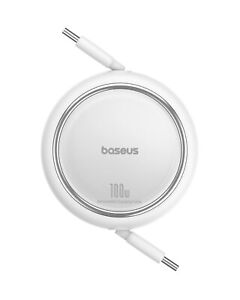 Baseus Retractable 100W USB C Cable For iPhone 15 Pro Max iPad Fast Charge Cable