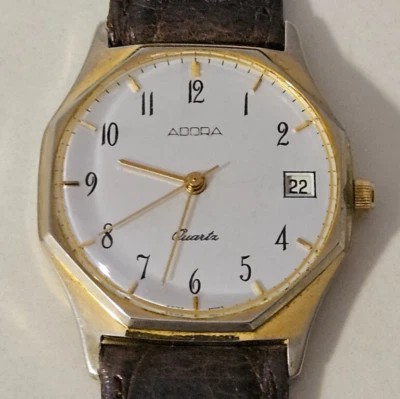 Reloj vintage para hombre ADORA Achteck 1977 hecho en Alemania mecanismo suiz... - Imagen 1 de 4