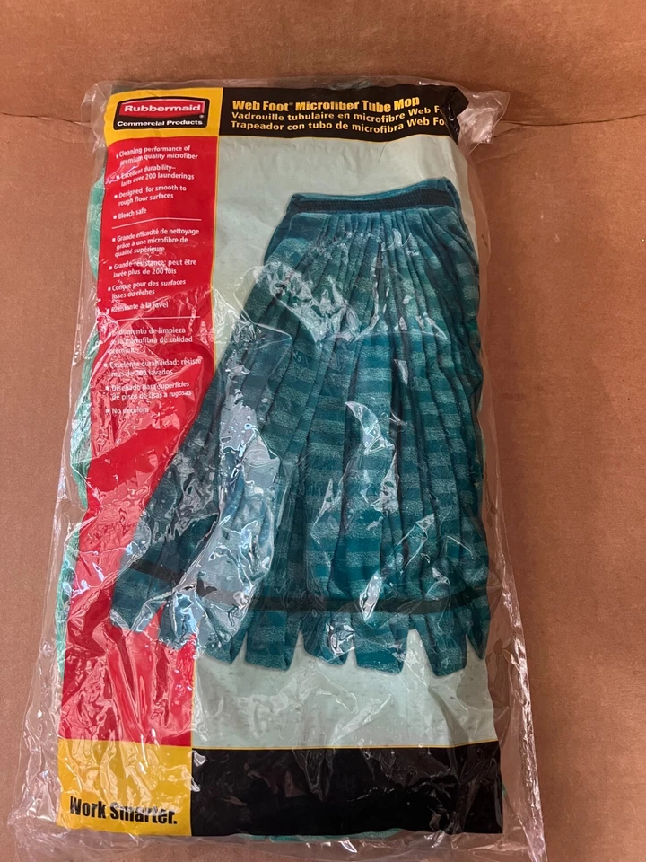 Rubbermaid Commercial Web Foot Microfiber Tube Mop Large T853-06