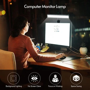 Andoer Laptop Monitor Light Bar Video Conference Screen H1E8 - Picture 1 of 10