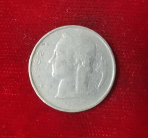 1 Franc Franc Belgium 1952 Coin Coin Belgium BELGIQUE Francs - Picture 1 of 2