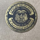 Vintage 1938 Hartford Relief Relic of Hurricane & Flood Brass Badge Tag