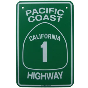 Letrero de calle de metal PCH California Highway 1 EE. UU./CA bar/pub/garaje/tienda decoración de pared - Imagen 1 de 1