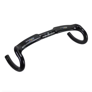 3K Carbon Fiber Road Bike Handlebars Bicycle Drop Bar 31.8mm*400/420/440mm Gloss - Picture 1 of 9