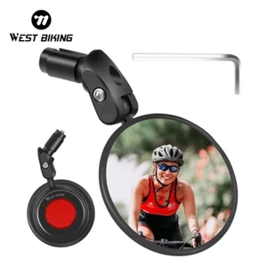 WEST BIKING Wide Range HD Bicycle Rearview Mirror Reflector Cycling Mirror 1pcs - Picture 1 of 17
