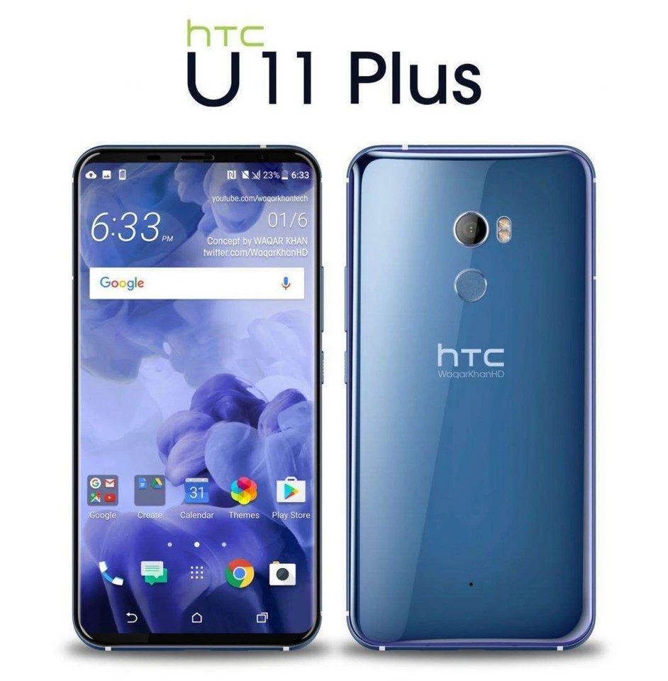 HTC U11+ U11 Plus 64GB 128GB GSM Android 6,0" Smartphone Octa Core entsperrt - Bild 1 von 3