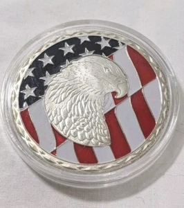 Veteran United States Air Force Challenge Coin in Schutzhülle USAF - Bild 1 von 4
