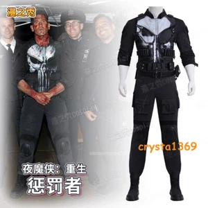 Daredevil:Born Again The Punisher Cosplay Costume Outfit Halloween Full Set Boot - Picture 1 of 23