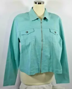 FDJ New Woman's XL Cotton Blend Stretch Jean Jacket - Picture 1 of 12