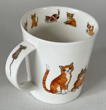 Dunoon Paws For Thought Ginger Cat Bone Fine China Tea Cup Mug by Cherry Denman