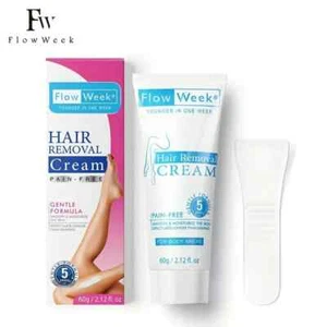 Painless Hair Removal Cream for Women & Men, Fast Depilatory for Body & Legs 4oz - Picture 1 of 6