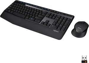 Logitech 920-006491 Wireless Keyboard and Mouse Combo MK345,Black - Picture 1 of 8