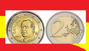 Spain coin 2€ euro 2014 King Juan Carlos I 1st Espana crowned 2 M Last death - Picture 1 of 5