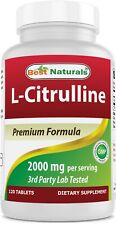 Best Naturals L-Citrulline 2000mg/Serving - Non-GMO - Gluten Free - 120 Tablets