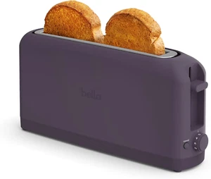 2 Slice Slim Toaster, 6 Setting Shade Control W Reheat and Cancel Buttons, Remov - Picture 1 of 8