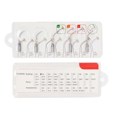 5Pcs/pack Dental WOODPECKER/EMS Ultrasonic Scaler Scaling Perio Endodontics Tips - Image 1 of 4