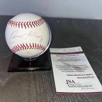 Yunel Escobar Single Signed Rawlings Autograph OML Baseball JSA COA & #d Sticker Foto 1 de 4