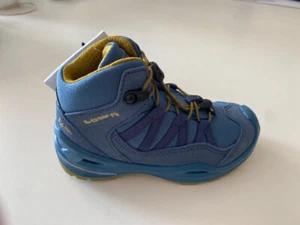 Scarpa/stivale bambino Lowa Robin GTX QC blu scuro/oliva NUOVO! - Foto 1 di 2