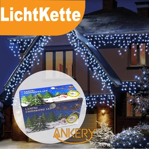 LED Lichterkette 100/200/400 Weihnachtsbeleuchtung Bunt InnenAußen Warm/Kaltweiß - Bild 1 von 24