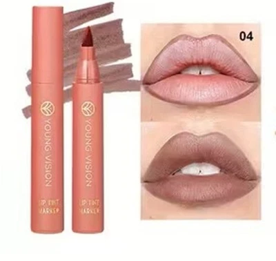 LIPSTAINS ARE BACK!! YOUNGVISION by EYESEE Lip Stain Marker NUDE COOL BROWN #4 - Image 1 of 3