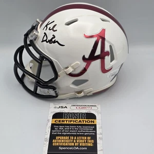 MINI CASCO PERSONALIZADO FIRMADO KALEN DEBOER ALABAMA CARMESÍ MAREA ENTRENADOR EN JEFE JSA - Imagen 1 de 5