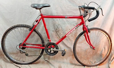 1980 Nishiki Bravo MTB Bicicleta de Estrada X-Large 21" Aço Vermelho Todo Terreno Hardtail Rígida - Imagem 1 de 4