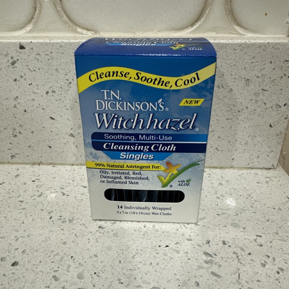 T.N. Dickinson's Witch Hazel Отдельные Полотенца Очищающая Ткань Новая - Изображение 1 из 1