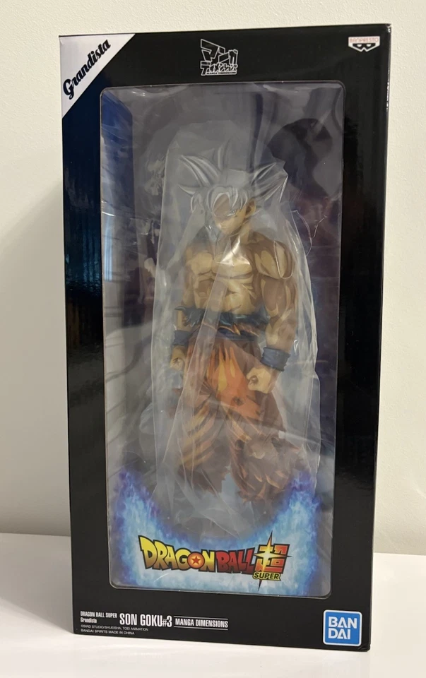 RARO Dragonball Z Grandista ~ Manga Dimensions ~ 11" ESTATUA DE GOKU ULTRA INSTINTO Foto 1 de 1