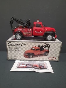 Snap-On Tools 1953 Chevy Wrecker Die Cast 1:24 Scale 1950s Garage Display - Picture 1 of 5