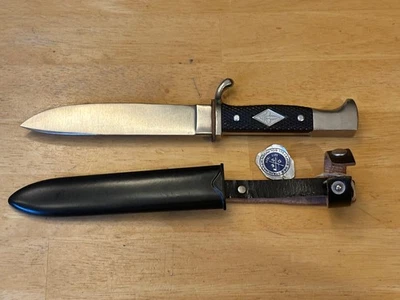 Cuchillo de caza juvenil grúa para besar DSE Solingen Alemania Boy Scouts de colección Foto 1 de 4