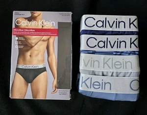 Calvin Klein MIKROFASER STRETCH 4ER PACK HÜFTSLIPS HERREN UNTERWÄSCHE #NP27440 - NEU MIT ETIKETT - Bild 1 von 8