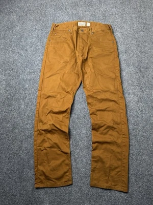 Pantalones de trabajo rectos de algodón para hombre Patagonia marrón hechos en Sri Lanka talla 34x32 Foto 1 de 4