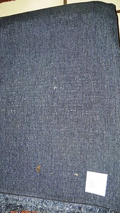 Navy Blue Chenille Upholstery Fabric  1 Yard  R121 - Picture 1 of 1