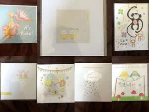 Choice of 16 cards for new born Baby twins - Congratulations, it's twins, Birth - Picture 1 of 45