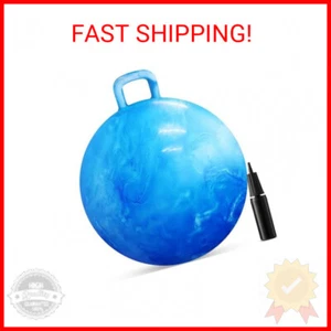 Hopper Ball With Handle For Kids 20-inch (50cm) Bouncy Balls For Kids, Blue jump - Picture 1 of 2