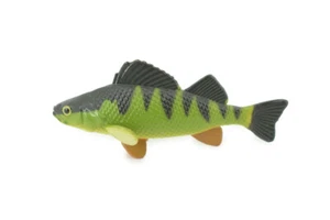 Yellow Perch Toy Hand Painted Rubber Fish Realistic Figurine Gift 2.75" SF14 B31 - Picture 1 of 9
