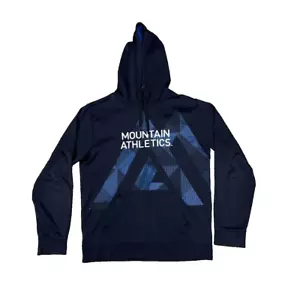The North Face Mountain Athletics Hoodie Men's Medium Cosmic Blue Graphic NWT - Picture 1 of 13