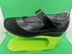 Drew 14316_19 Genoa Mary Jane Comfort Women's Black Suede Shoes Size 8.5W - Picture 1 of 21