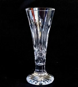 WATERFORD HAPPY BIRTHDAY BUD VASE, Cut Lead Crystal, 6 5/8", Made in Ireland - Picture 1 of 8
