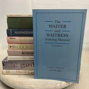 Restaurant Management 10 Book Mixed Lot Business Training Manual Menu Kitchen - Picture 1 of 15