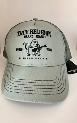 Sombrero de camionero True Religion logotipo de Buda Green Bay Snapback nuevo Foto 1 de 4