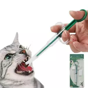 Pet Dog Cat Pill Gun/Popper/Piller Food Tablet Capsule Medication Syringe - Picture 1 of 7
